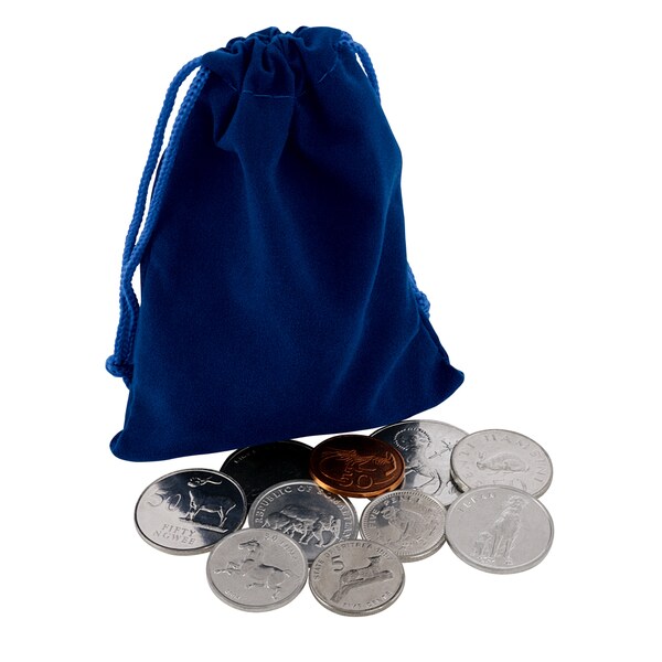 American Coin Treasures Foreign Animal Coin Collection with Velvet Pouch