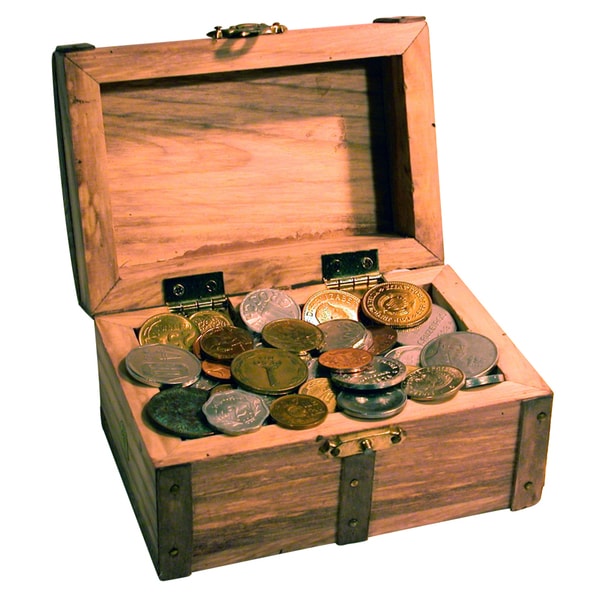 American Coin Treasures Treasure Chest of 50 Coins From Around the World