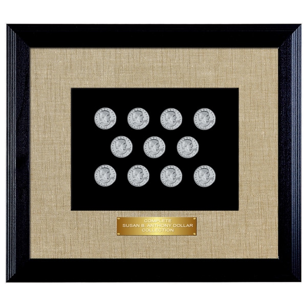American Coin Treasures Wood Framed Complete Susan B. Anthony Collection