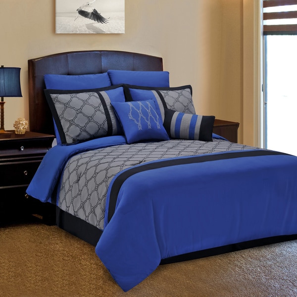 Superior Maxfield 8 Piece Embroidered Comforter Set
