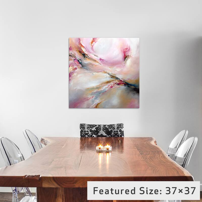 iCanvas Pink Haze by J.A Art Canvas Print