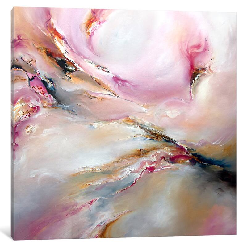 iCanvas Pink Haze by J.A Art Canvas Print