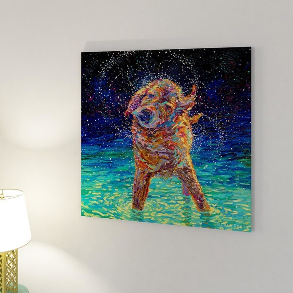 iCanvas Moonlight Swim by Iris Scott Canvas Print