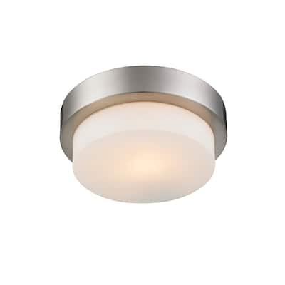 Golden Lighting's #1270-09 PW Multi-Family Flush Mount