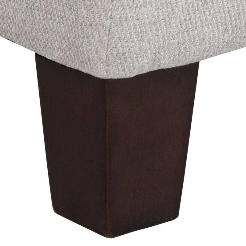 Copper Grove Muir Button Tufted Storage Bench Silver Ash