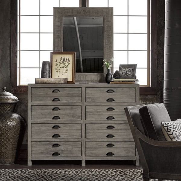 Shop Universal Gilmore Grey Wood 8drawer Dresser Free Shipping Today