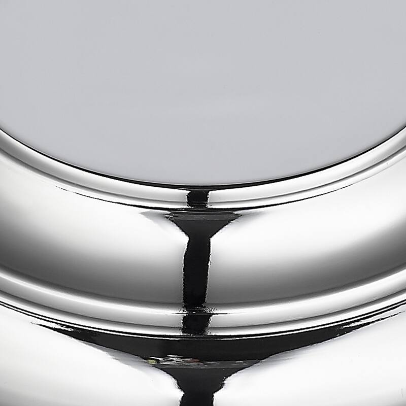 Golden Lighting #1270-09 CH Multifamily Polished-chrome-finished Steel and Opal Glass Flush-mount Light Fixture - Silver