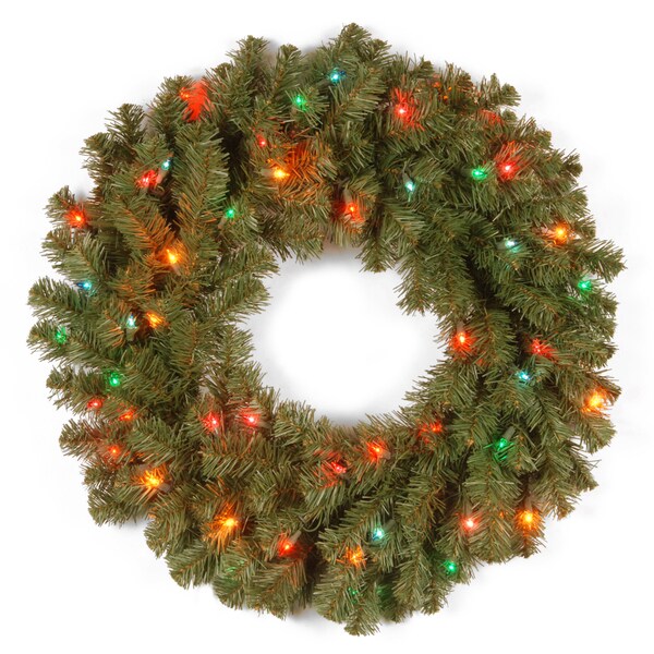 Kincaid Spruce 24-inch Multicolor Light Wreath
