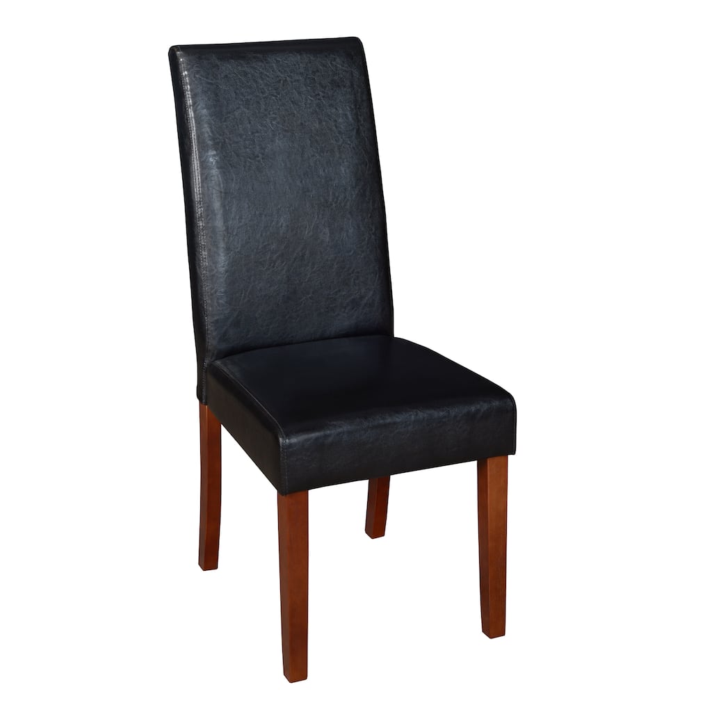 Niche Tyler Black Vinyl/Wood Dining Room Chair