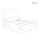 preview thumbnail 4 of 7, Skyline Furniture Linen Petal Tufted Bed