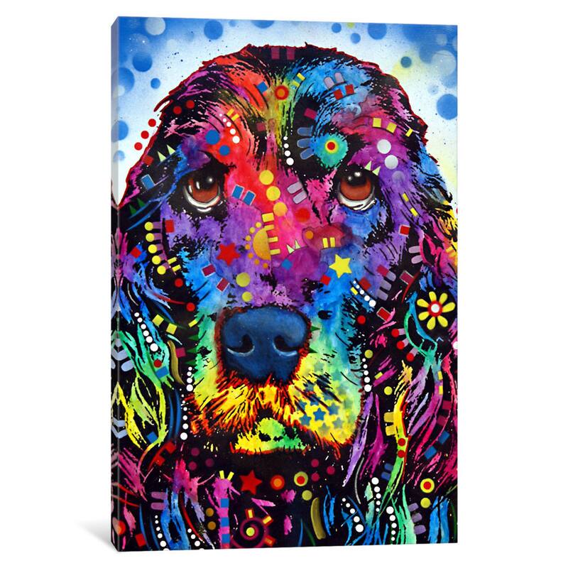 iCanvas Cocker Spaniel II by Dean Russo Canvas Print - 0.75 inches deep x 12 inches x 8 inches