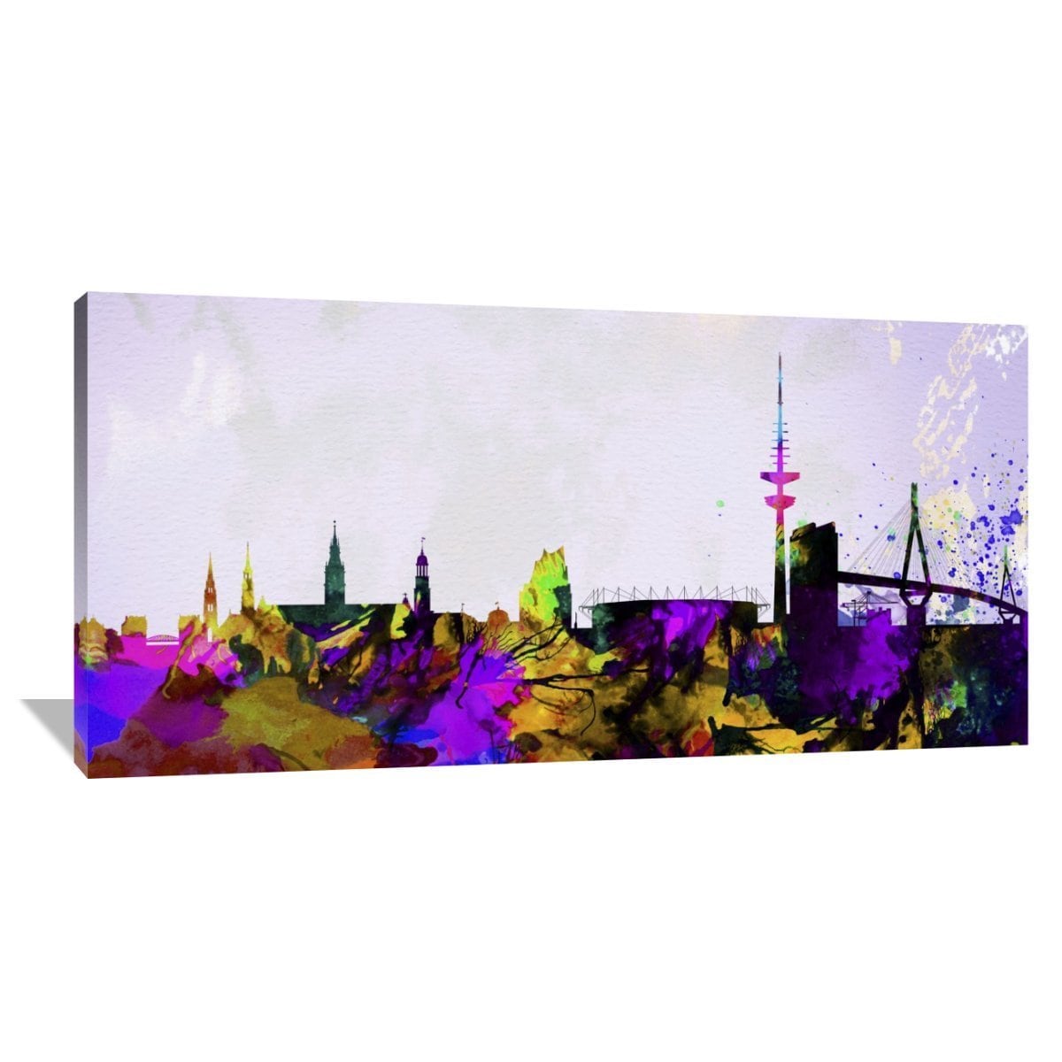 Germany Cityscape Giclee Canvas Picture Art Hamburg