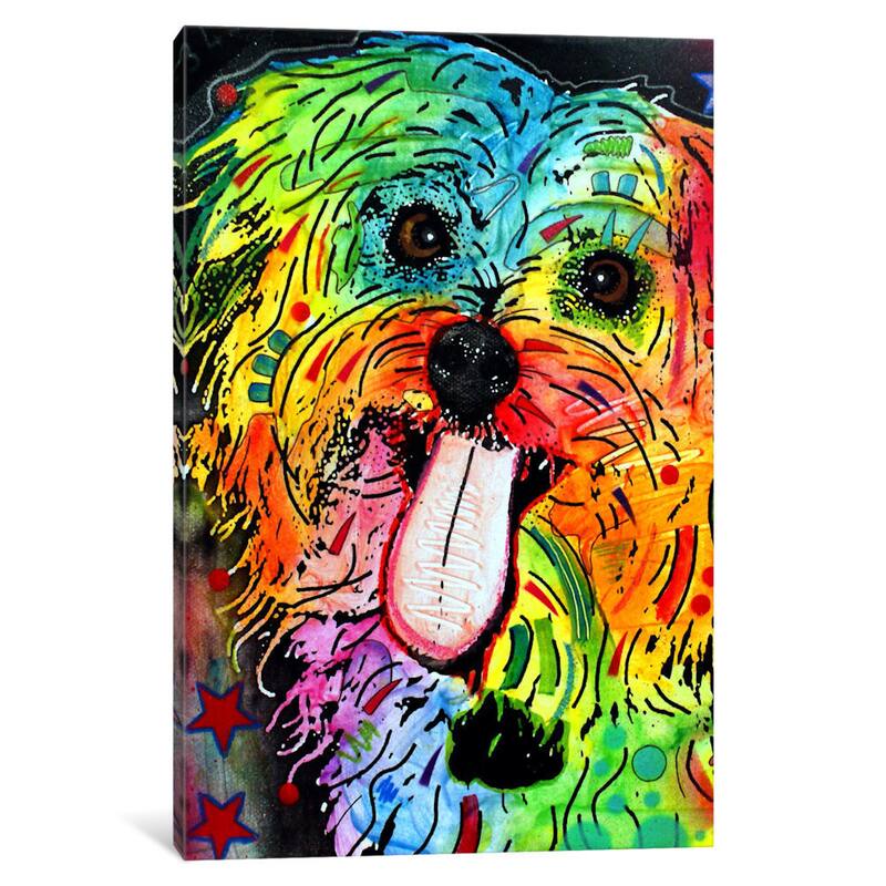 iCanvas Shih Tzu by Dean Russo Canvas Print