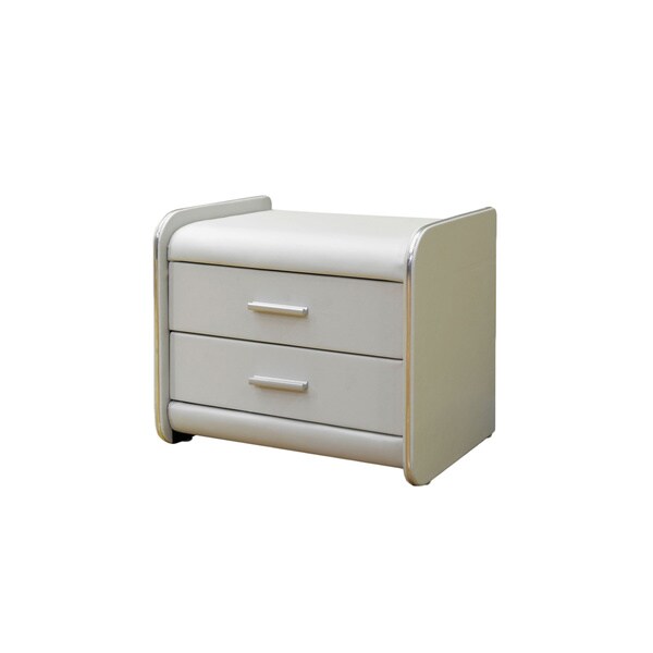 Greatime Vinyl Two-drawer Nightstand