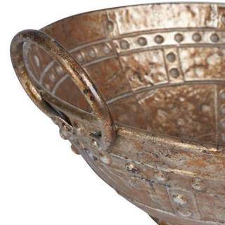 Shop Brown Bronze Metal Extra Large Decorative Bowl Free