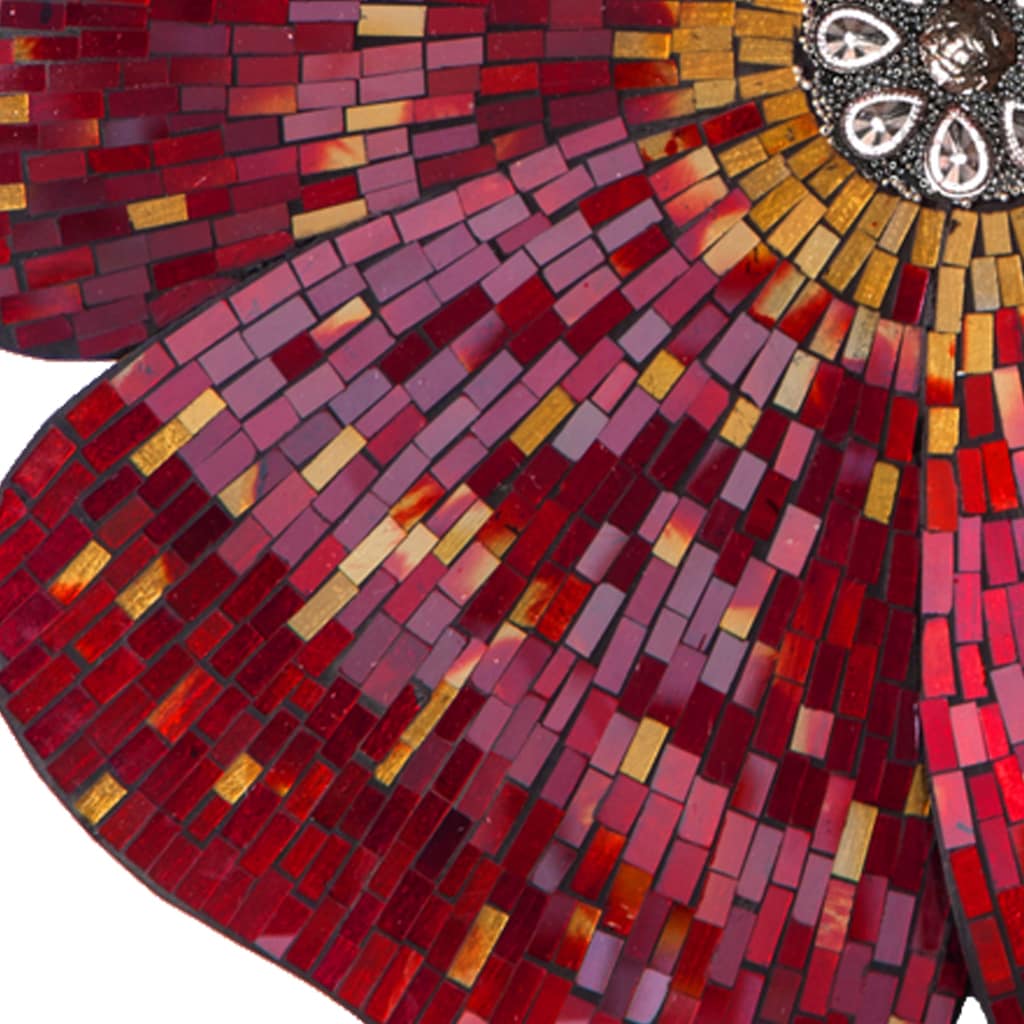 River of Goods Red 22-inch Mosaic Glass Flower Wall Decor - Bed Bath &  Beyond - 12755330