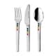 preview thumbnail 1 of 0, BergHOFF 3Pc Children's Swipswap Flatware set, 18/10 Stainless Steel - Silver