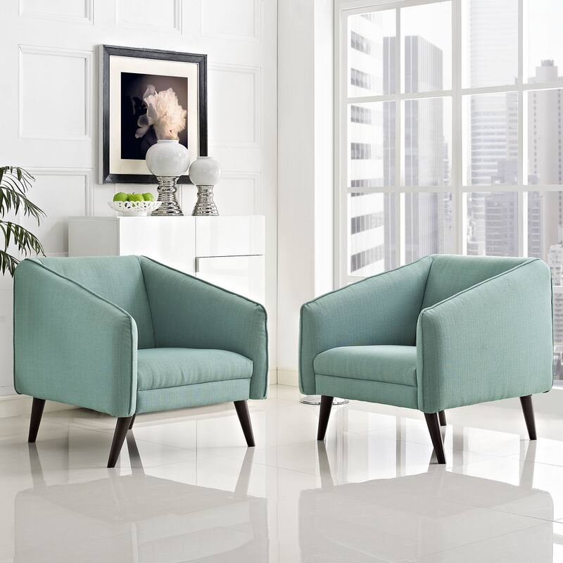 Slide Set of 2 Mid-Century Modern Armchairs