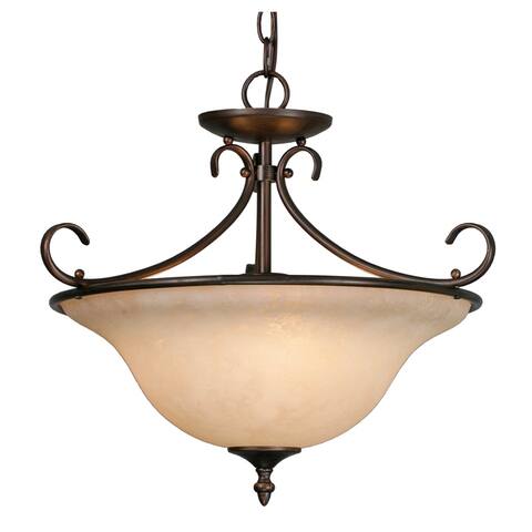 Golden Lighting's Homestead Semi-Flush (Convertible) Lighting Fixture