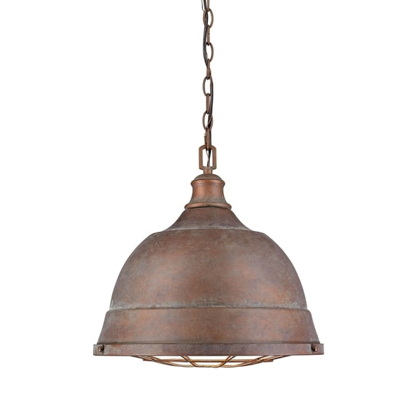 Golden Lighting Bartlett #7312-L CP Copper Patina Steel 2-light Pendant