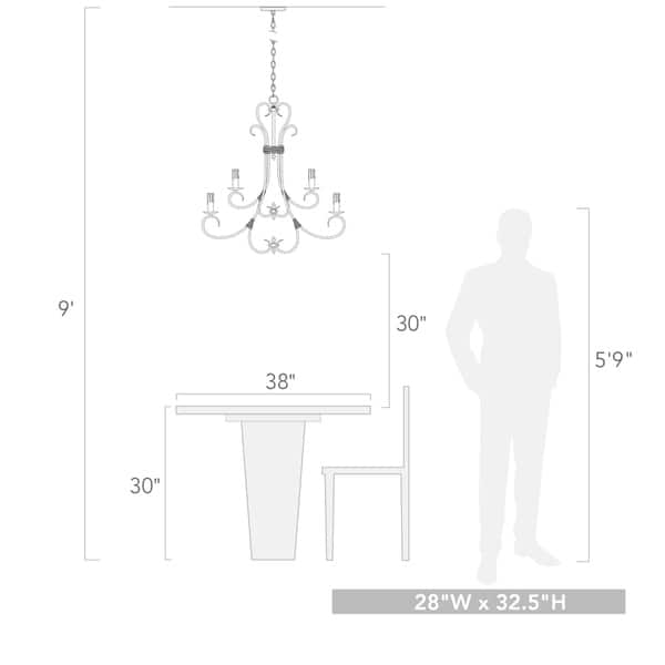 Copper Grove Nicosia 2-tier Steel 9-light Candelabra Chandelier