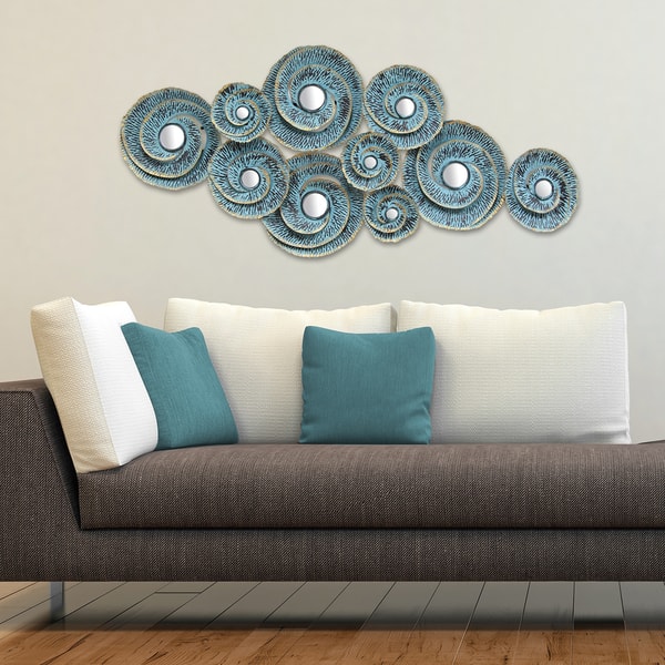 Shop Stratton Home Decor Decorative Waves Metal Wall Art Free