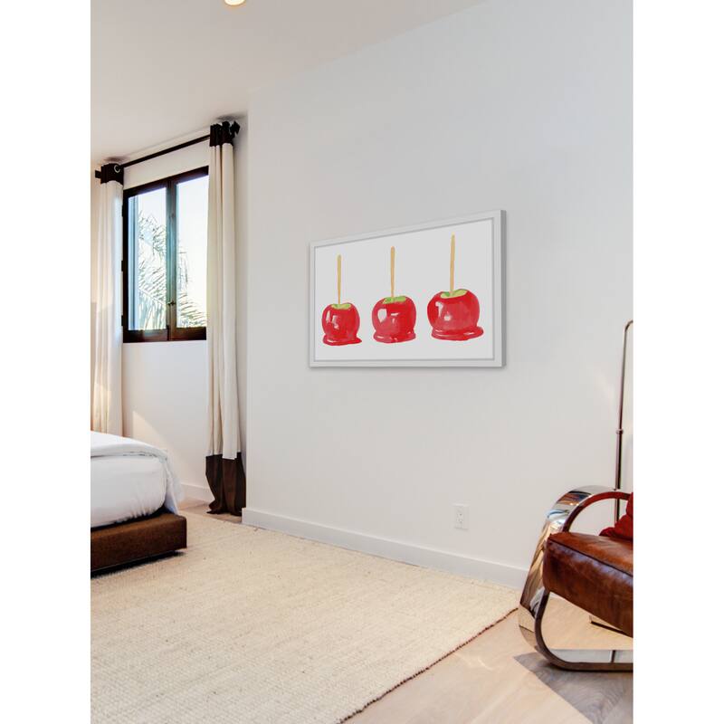 Marmont Hill - 'Candy Apples' by Molly Rosner Framed Painting Print - Multi-Color
