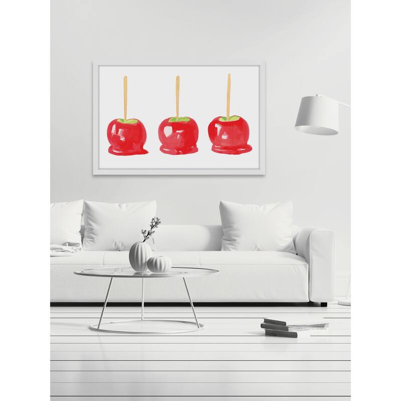 Marmont Hill - 'Candy Apples' by Molly Rosner Framed Painting Print - Multi-Color