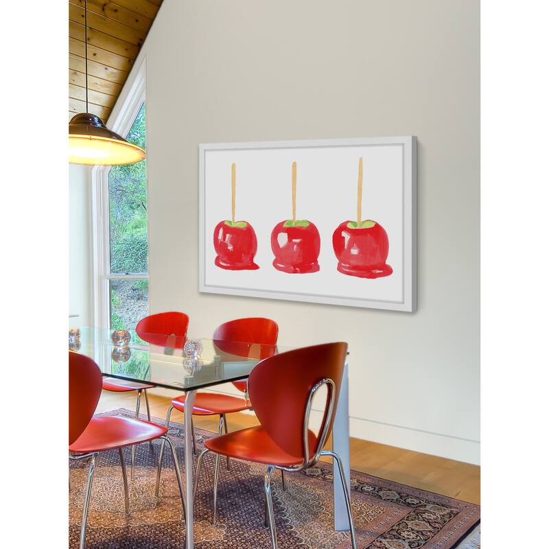 Marmont Hill - 'Candy Apples' by Molly Rosner Framed Painting Print - Multi-Color