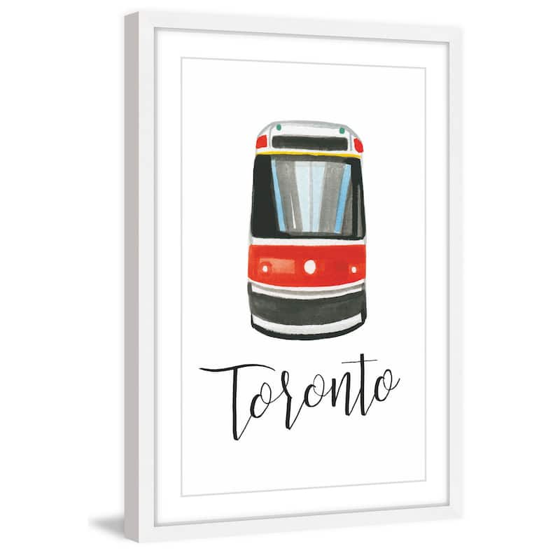 Marmont Hill - 'Autobus' by Molly Rosner Framed Painting Print - Multi-Color