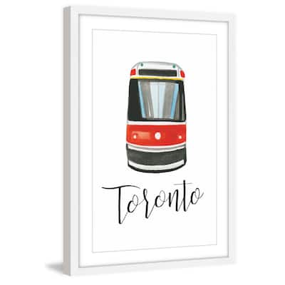 Marmont Hill - 'Autobus' by Molly Rosner Framed Painting Print - Multi-Color