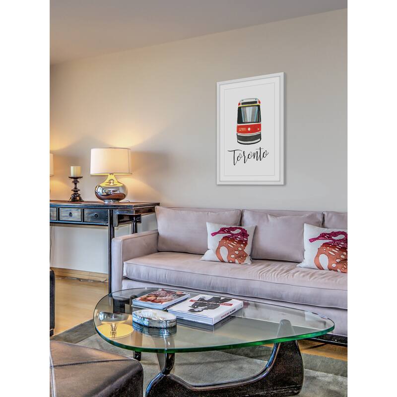 Marmont Hill - 'Autobus' by Molly Rosner Framed Painting Print - Multi-Color