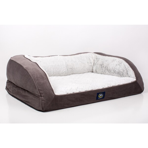 serta gel memory foam couch dog bed