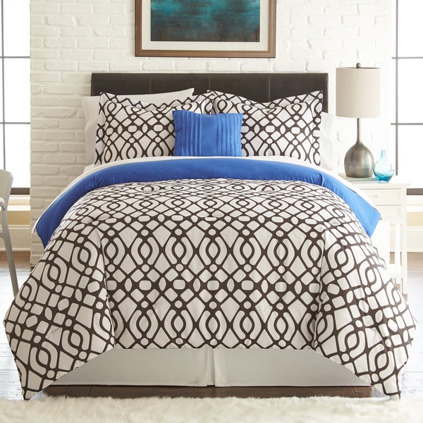 Amraupur Overseas Guillermo 8-piece Printed Reversible Bed in Bag Set