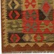 preview thumbnail 3 of 1, Handmade One-of-a-Kind Wool Kilim (Afghanistan) - 2'4 x 2'11
