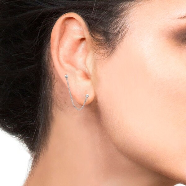 sterling silver ear piercing