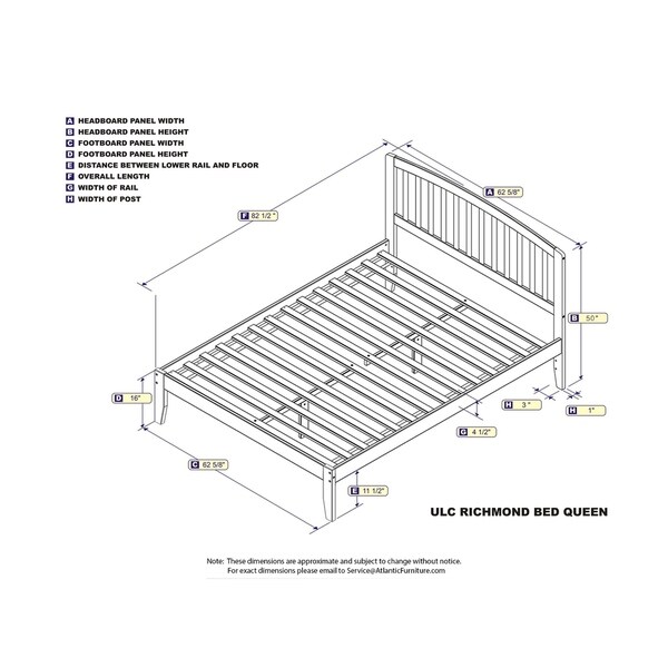 full size bed dimensions in feet