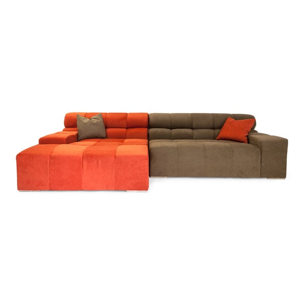 Karl Cubix Modern Modular Premium Cashmere Left Sofa Karl Cubix Modern Modular Premium Cashmere Left Sofa Sectional