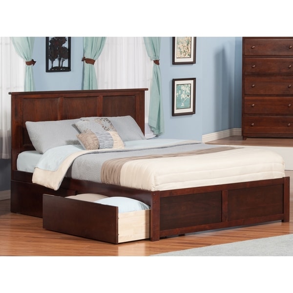 madison queen platform bed with storage