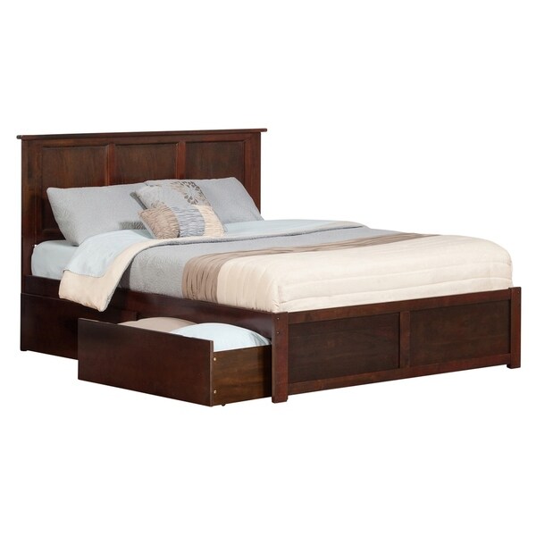 madison queen platform bed with storage