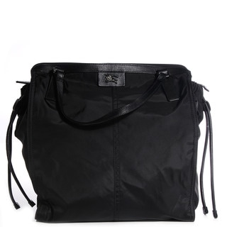 burberry black nylon tote