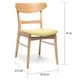 preview thumbnail 6 of 55, Idalia Mid-Century Modern Dining Chairs (Set of 2) by Christopher Knight Home - N/A