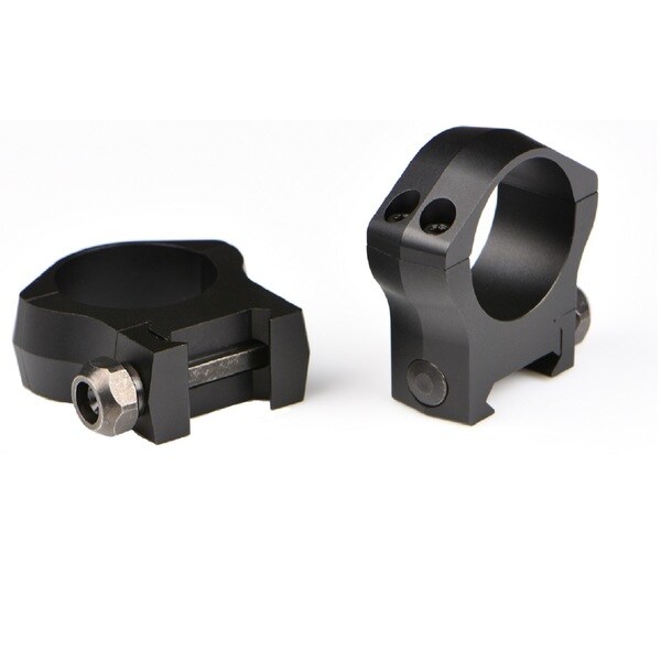 Warne Scope Mountain Tech Black Aluminum 30-millimeter Medium Rings