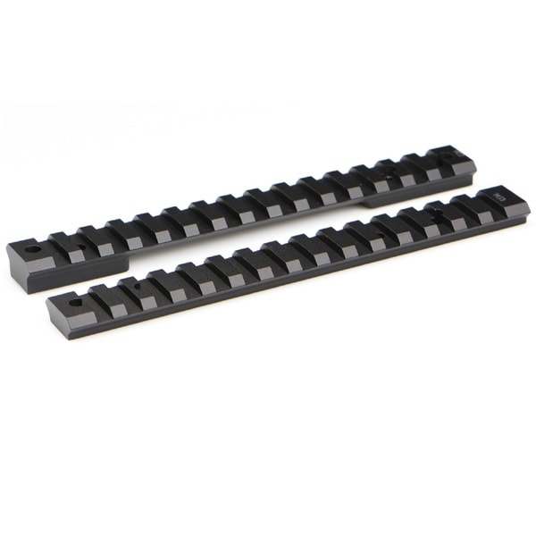 Warne Mountain Tech Ruger American Zero Black Zinc-coated Aluminum Short Action Rail