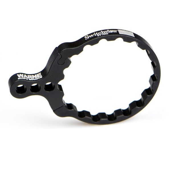 Warne Black Aluminum Switchview Lever for Schmidt/Bender, Zeiss, and Victory Brands