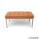 Kardiel Florence Knoll-inspired Genuine Leather Bench - Overstock