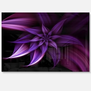 in 32 in x 39 in Designart TAP11969-32-39  Dark Red and Purple Fractal Flower Floral Blanket Décor Art for Home and Office Wall Tapestry Medium 