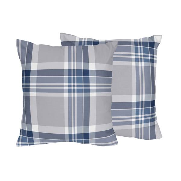 Sweet Jojo Designs Blue/Grey Polyester Accent Pillows (Set of 2 ...