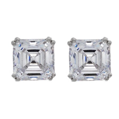 Nexte Jewelry Women S Sterling Silver Large Cher Cut Cubic Nexte Jewelry Women X27 S Sterling Silver Large Cher Cut Cubic Zirconia Stud
