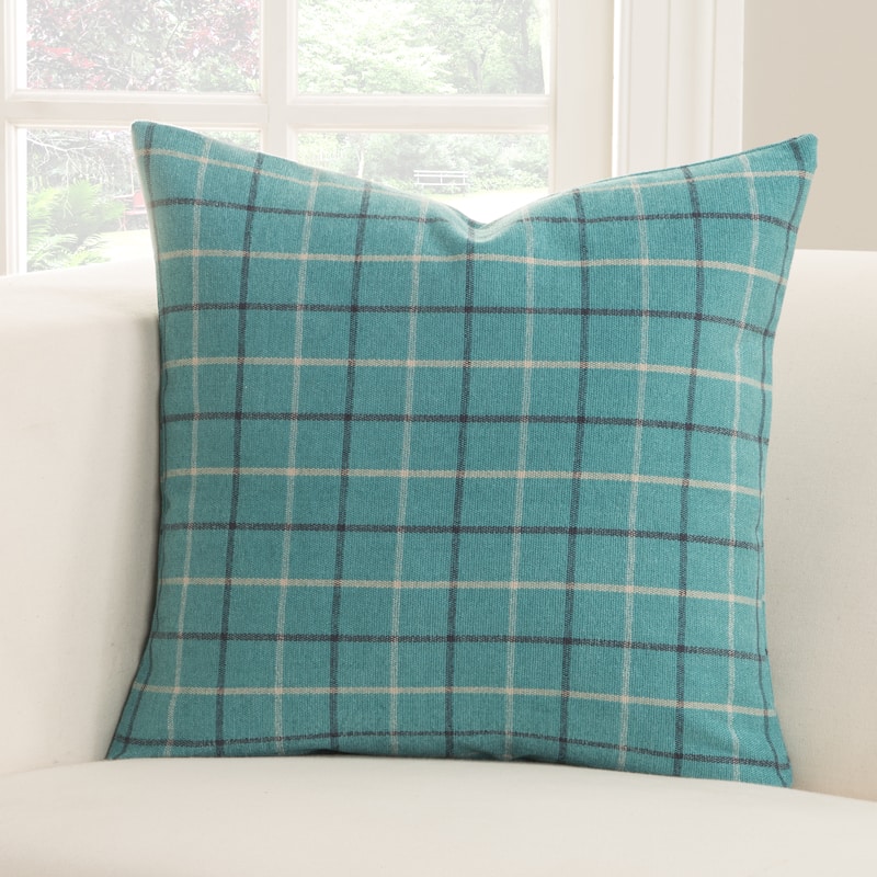 Trellis Plaid Polyester Accent Pillow